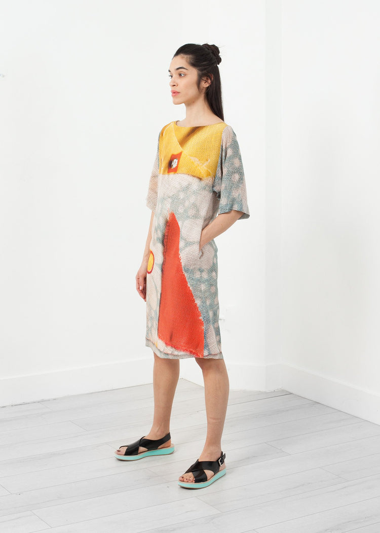 3/4 Sleeve Kimono Dress. f
