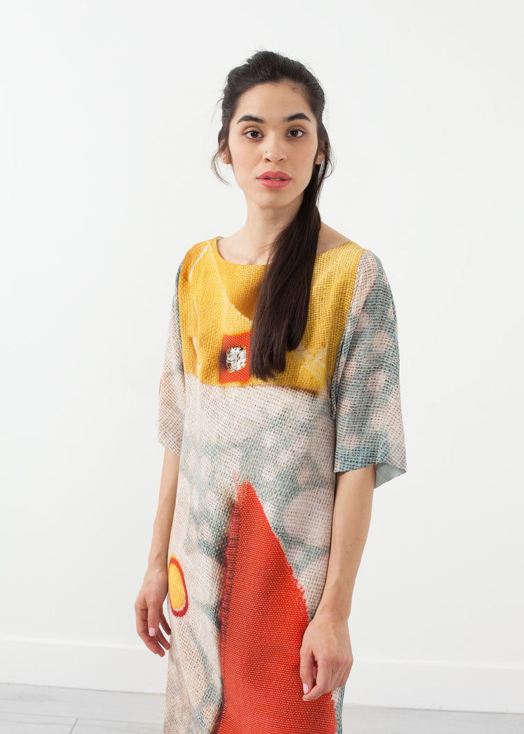 3/4 Sleeve Kimono Dress. f
